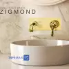 Шоудер Скрытый Раковина Смеситель Модель Zigmond Один Часть - BRASS